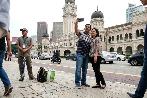 A Kuala Lumpur city tour stop at the Merdeka Square colonial buildings